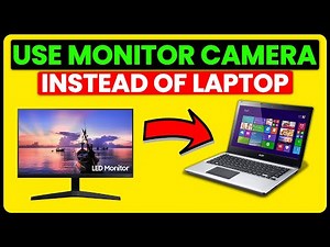 How To Use Monitor Camera Instead Of Laptop (Switch/Set & Use Monitor Camera Instead Of Laptop)