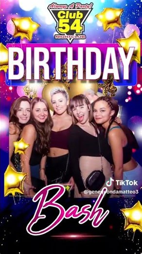 BIRTHDAY BASH AT CLUB 54