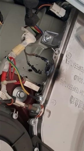 washer dryer burnt thermistor sensor