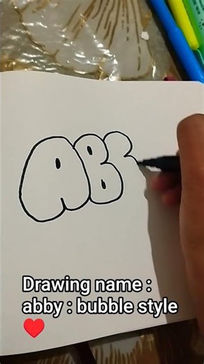 drawing Name : abby: bubble style