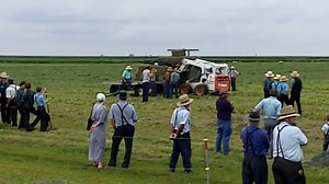 Amish Baling Hay Without Engine Power