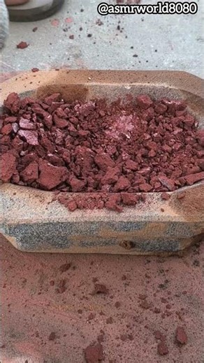 Red khadi crushing Asmr | #redkhadi #satisfying #asmrrelaxation #crushingtime