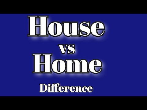 House vs Home | What's the difference?| Learn with Examples