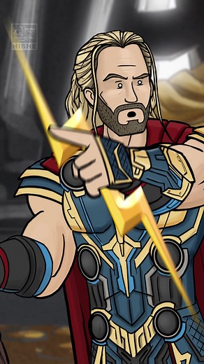 How Thor Love and Thunder Should Have Ended ⚡️ #thor #marvel #thorloveandthunder #hishe #animated #mcu