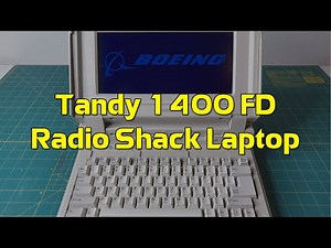 Boeing Aerospace Engineer's Tandy 1400 FD Laptop - 1980s Vintage Tech