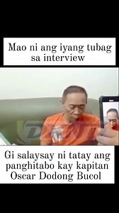 | An old man who returned a lost and found wallet before marrying Captain Oscar “Dodong” Bucol of Tres de Mayo, Digos City, while on Facebook Live gave it clear to him that he is an accomplice of the suspects. #fbpostviral #followers #kapitan Part 2 | Ann Saylon