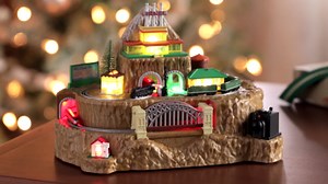 Hallmark Keepsake Christmas Tabletop Decoration 2025, Lionel Trains Lionelville with Light, Sound and Motion, Gifts for Train Lovers
