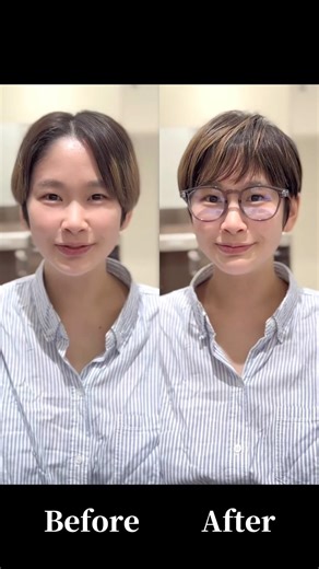 【似合わせBefore→After】#ショートヘア #ショートカット #ショート #ショートボブ #美容師 #40代ショート #似合わせカット #美容室