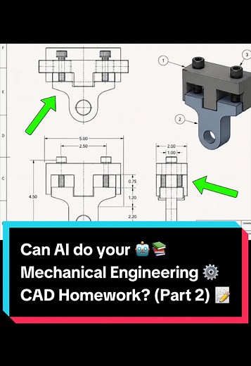 Mechanical Engineering CAD Homework: AI Generated Drawings That Fool You