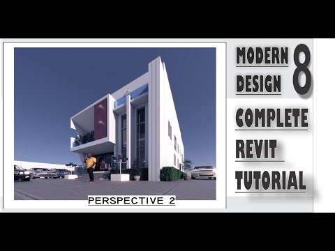 Modern House Design Revit Tutorial 8: Creating Fancy Columns, Coping