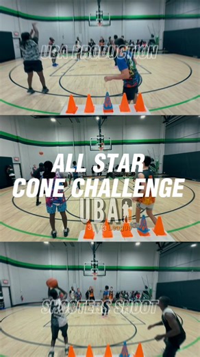 🎯 UBA 3 POINT CONE CHALLENGE!! 🔥 ACCURACY ON 100… 🏀💥