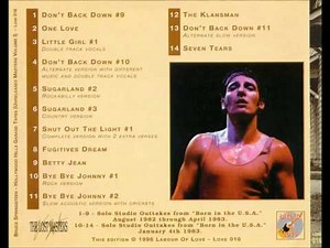 Bruce Springsteen Bye Bye Johnny #2 slow acoustic version with crickets