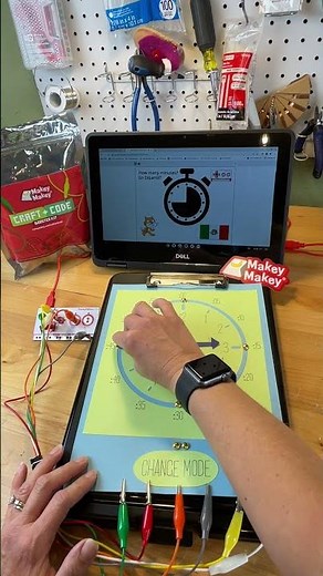 Makey Makey Talking Clock Coded in Scratch!