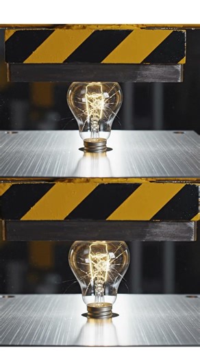 Hydraulic vs Bulb #hydraulicpress #asmr #crushing #oddlysatisfying #destruction #satisfying