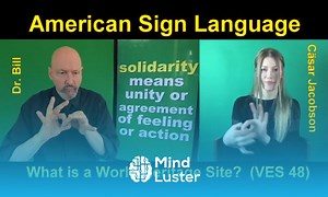 Mind Luster - Learn 048 ASL American Sign Language Vocabulary Expansion Series Dr Bill Vicars with Cäsar Jacobson
