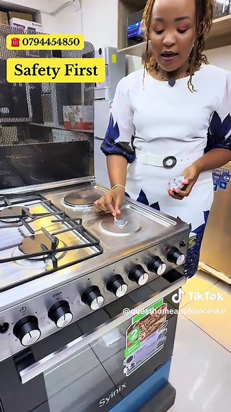 Synix 60*60 Cooker: 3 Gas 1 Electric Plate