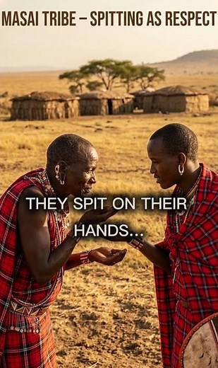 MASAI TRIBE: SPITTING MEANS RESPECT 😳💧