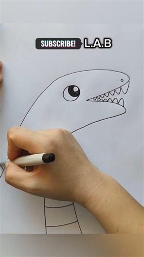 Children will love to draw dinosaurs using palm in this way easy and simple #art #shorts #drawing