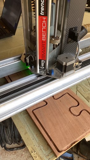 CARVING A ROUTER CUTTER TRAY WITH THE CNC SMARTBENCH In a recent project, we used the Yeti Trend CNC SmartBench to make a Router Cutter Tray in a modular Puzzle Design, allowing the user to transport cutter selections to their workpiece whilst keeping them organised by size or type. The ease and speed of this process are some of the perks of working with the Yeti Trend CNC SmartBench, a revolutionary machine that allows you to create and cut complex shapes with amazing accuracy and without the t
