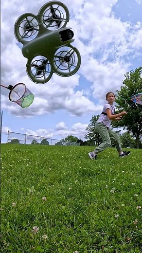 drone catching with butterfly nets! #dji #djineo