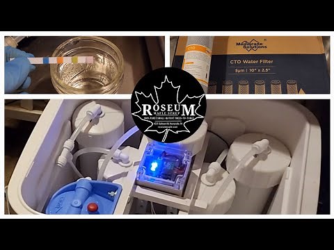 Pre-season Maple Sap RO Flushing - Carbon Block Filter #MapleSapRO #maplesyrup #reverseosmosis