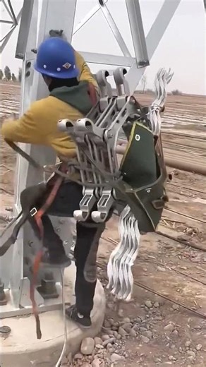 Installing High Voltage Power Lines