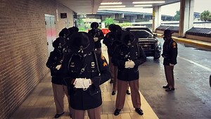 Our Statewide Honor Guard team. #FHP #FloridaHighwayPatrol #HonorGuard #StatewideHonorGuard #TampaInternationalAirport #Tampa #HonoringTheFallen #LODD #FallenTrooper #USHonorFlag #Honor #BlackAndTan | Florida Highway Patrol