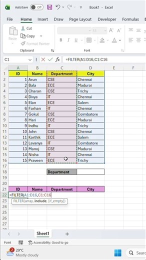 FILTER Function in Excel 🔥 | Filter Data Automatically | Excel Tips & Tricks
