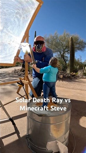 Solar Death Ray vs Minecraft Steve #minecraft #solar