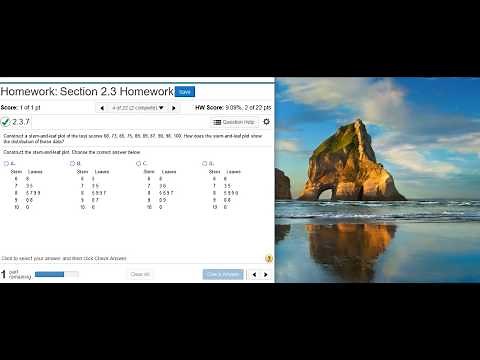 [2.3.7] Constructing a stem-and-leaf plot