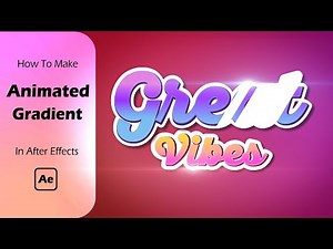 Animated Gradient Background in After Effects Tutorial