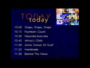 ABC TV - Tuesday Morning and Evening Programme Schedule (29/8/2000)