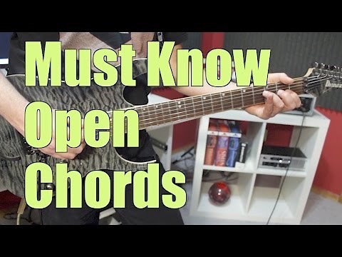 10 Must Know Movable Guitar Open Chords