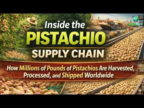How Millions of PISTACHIOS Are Harvested and Processed at Massive Scale
