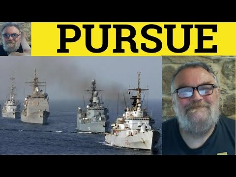 🔵 Pursue Meaning - Pursue Defined - Pursuit Defined - Essential GRE English - Pursue