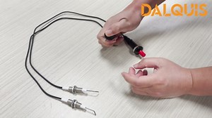 1 Set Propane Push Button Piezo Igniter, Piezo Spark Ignition with 20“ Long Wire and Ceramic Electrode Igniter for Gas Grill Range Firepit Oven Heater Kitchen Igniter