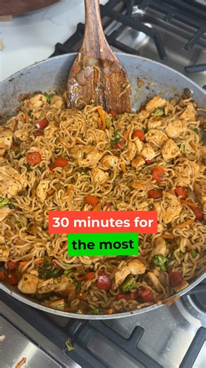 This 30 minute ramen recipe beats takeout every time. 🍜 Creamy, cozy, and made with simple pantry ingredients. Perfect for busy weeknights when everyone’s hungry now. Comment recipe and I’ll send you the full recipe! https://www.eatingonadime.com/chicken-ramen/ | Eating on a Dime