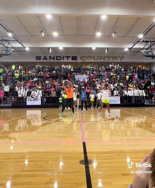 HOCO PEP ASSEMBLY w/ the amazing staff of CPHS! #varsitycheer #fnl #teacher #pepassembly
