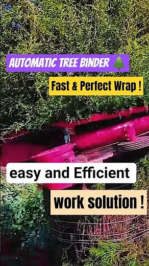 Automatic Tree Wrapping Machine - Super Fast & Neat!