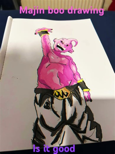 My new best drawing of majin boo