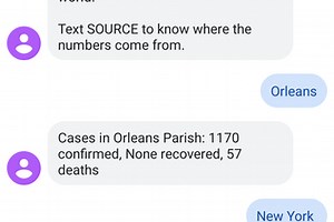 Covid Texting Service