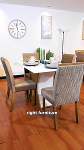 Small dining table? No problem! With this quick tip, you can change from a formal set-up to an intimate one. Shop online for the Luiza dining set at https://www.courts.com/jamaica/dining-set-luiza-sc18127s05501-5-piece-dgt08c/p?cid=scnk_jm_crts_jul_24_mfi_cbm_smcm_meta_vid_rgn_na and pay nothing down on 6-24 months of credit today! #CourtsJA #Luiza #furniture #ArtOfHosting | Courts Jamaica