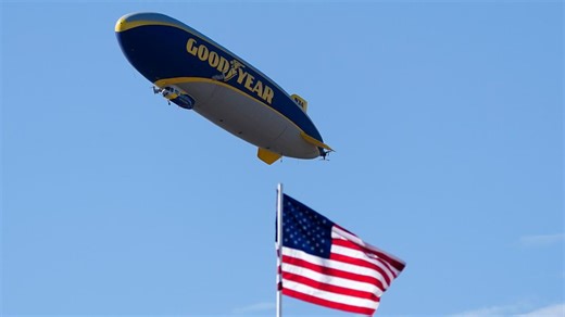 The iconic Goodyear Blimp is 100. To celebrate, a flight over Ohio