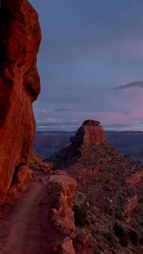 Rob B on Instagram: "Sunrise on the South Kaibab Trail - the extended version of the video showing the trail all the way down to Skeleton Point in Grand Canyon National Park, Arizona. This is my favorite trail at the South Rim. I like it because it descends along a plateau which goes way out into the canyon. The trail is really scenic and gives great views the entire hike. The South Kaibab goes all the way down to the Colorado River where it connects with the North Kaibab and the Bright Angel Tr
