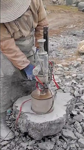 Operator Utilizing an Advanced Core Drill Rig on a Hard Substrate
