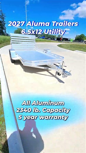 2027 Aluma 6.5x12 utility #trailer with tailgate | Aluminum trailer for sale in Cleveland, Ohio