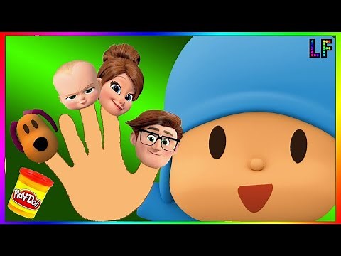 Pocoyo Boss Baby Finger Family Song Nursery rhymes Playdoh