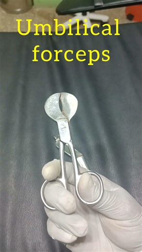 instrument identification Episiotomy Forceps: Umbilical Forceps #nurse #studentnurse #osceprep