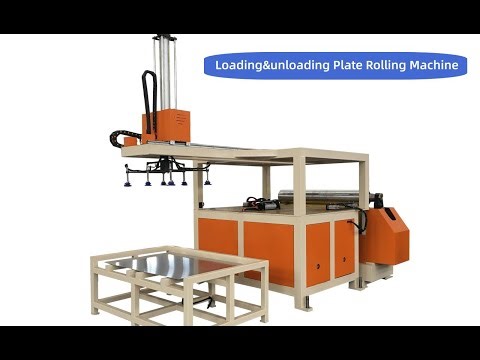 Automatic Plate Rolling Machine with Loading and Unloading System,With Automatic Welding System