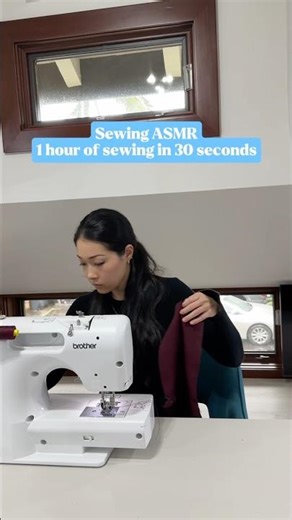 Sewing asmr - 1 hour of sewing in 30 seconds #sewing #sewingproject #asmr #sewingasmr